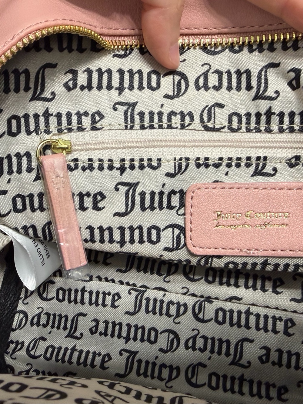 Juicy Couture Blush Pink Leatherette Crossbody Purse - Picture 4 of 5